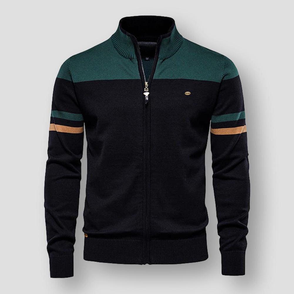 Gilet zippé à col montant moderne Thomas