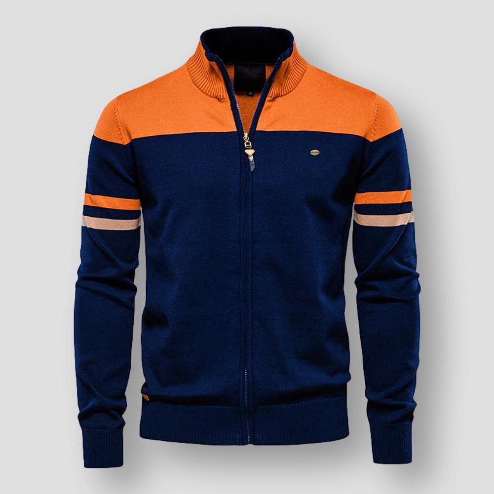 Gilet zippé à col montant moderne Thomas