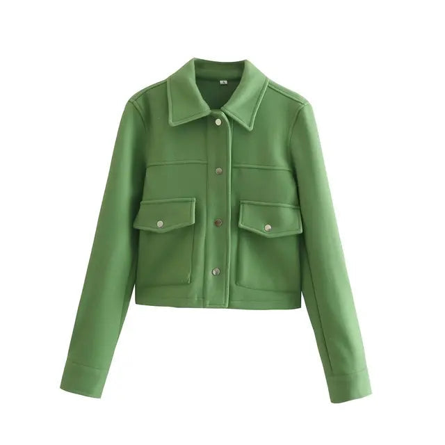 Sara - Veste avec poches profondes et bouton