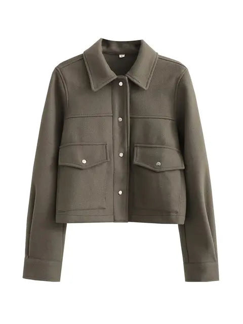 Sara - Veste avec poches profondes et bouton