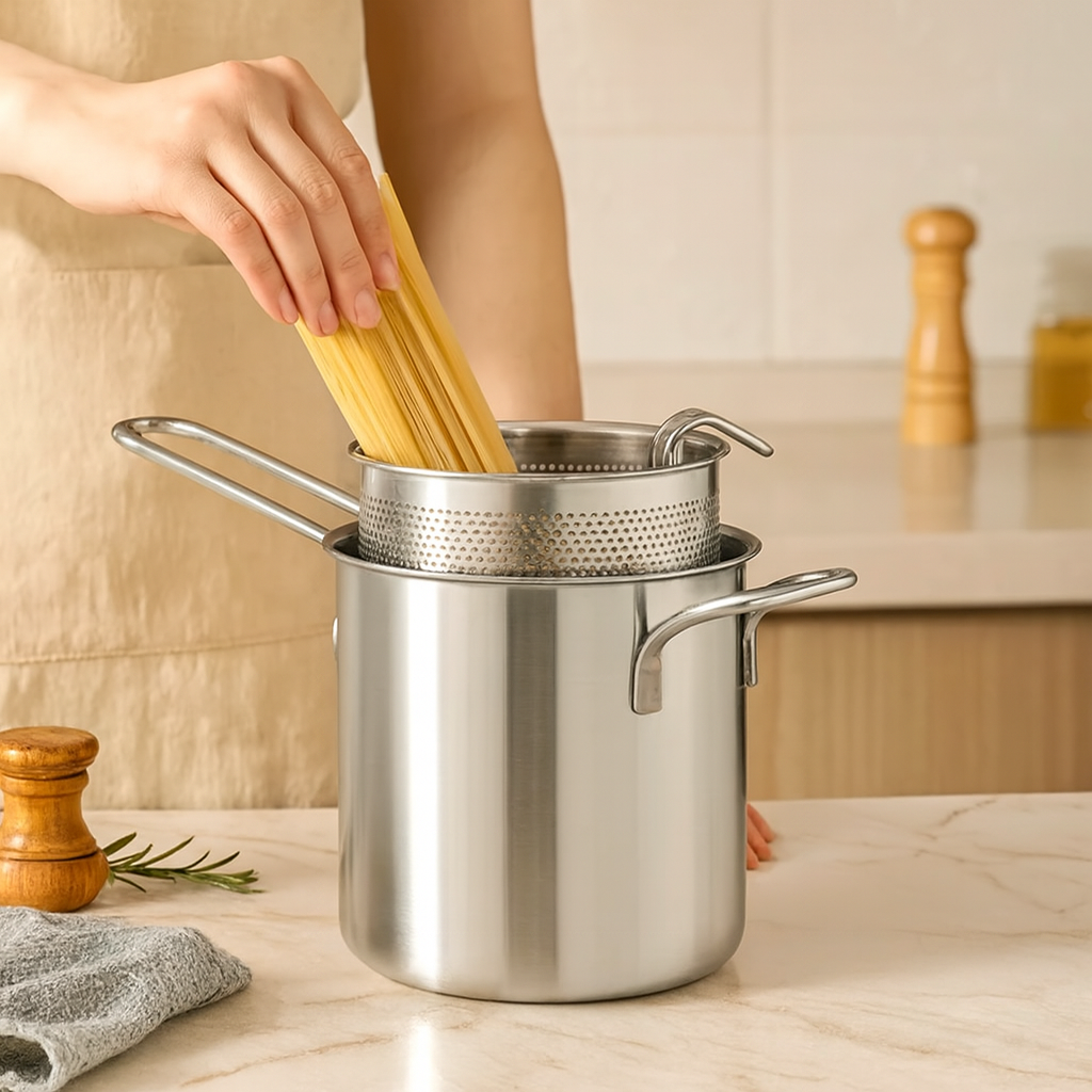 Solvara | Poêle en acier inoxydable pour induction et friture