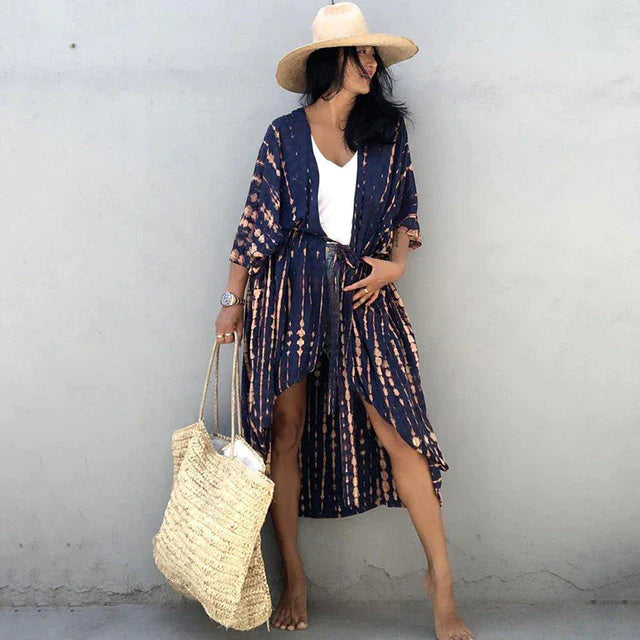 Sofia - Robe kimono élégante avec ceinture ajustable