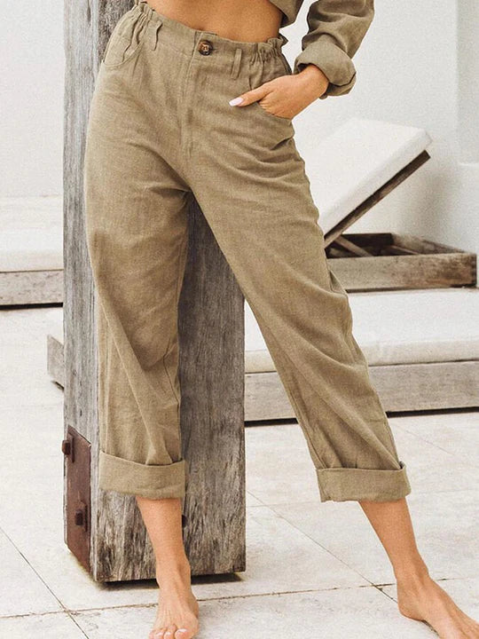 Lovise - Élégance sans effort et pantalons culottes taille haute confortables