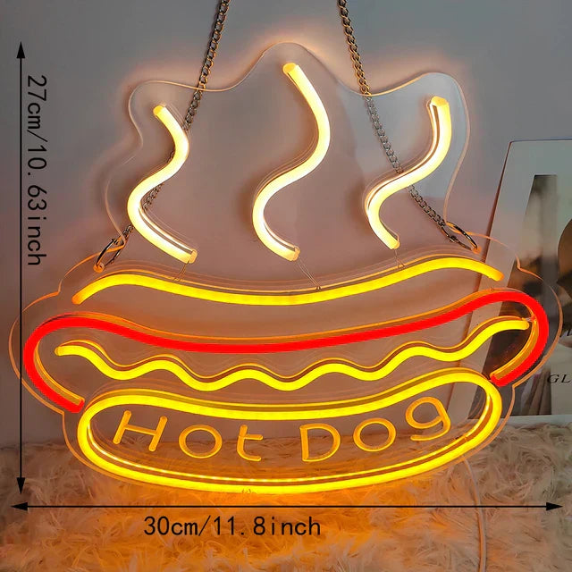 GlowBite Néon Fastfood Natlys – Créez une Ambiance Tendance et Amusante