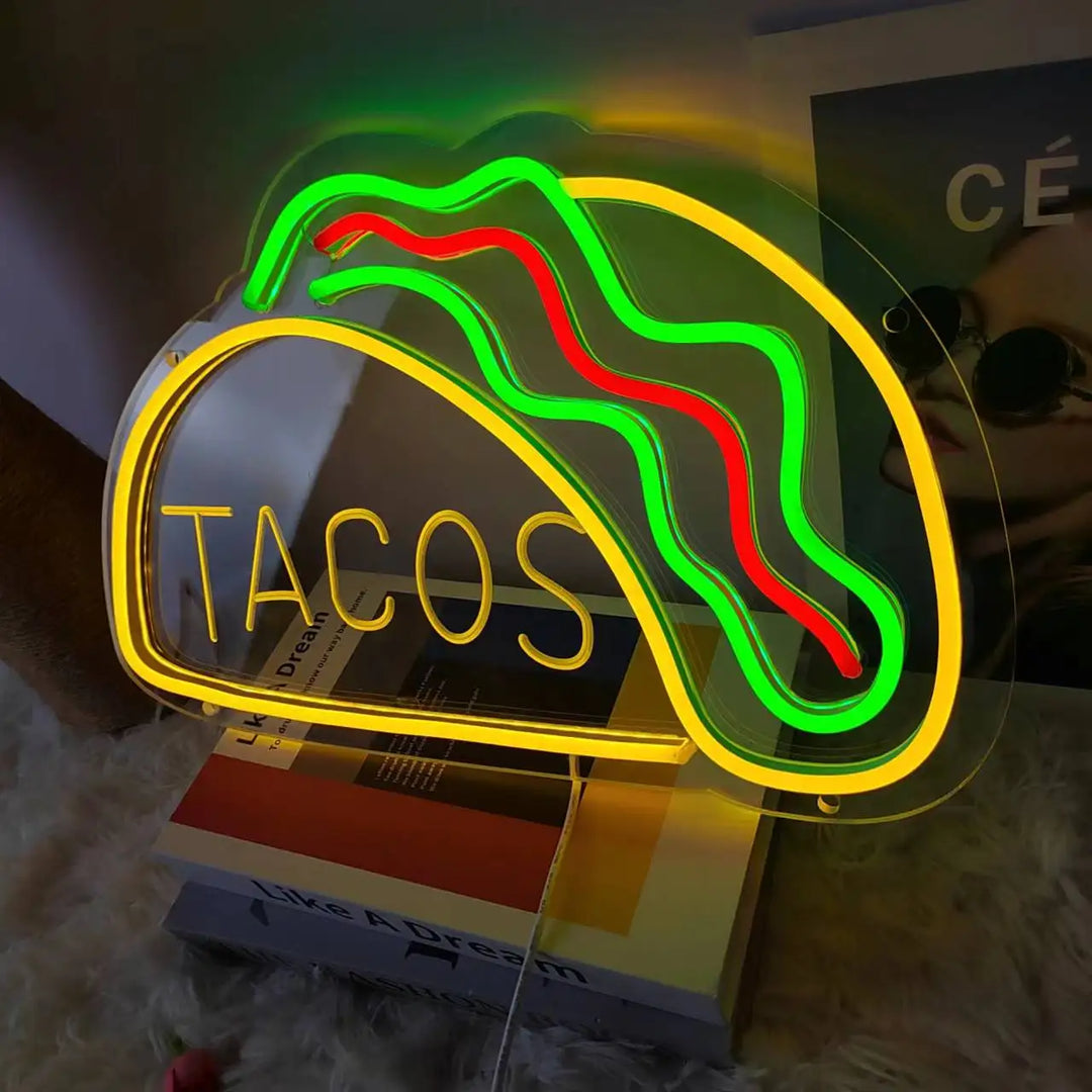 GlowBite Néon Fastfood Natlys – Créez une Ambiance Tendance et Amusante