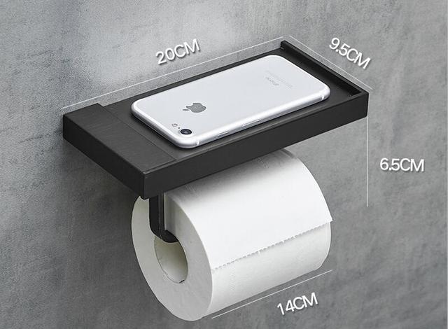 ShelfMate - Support à papier toilette et de rangement élégant
