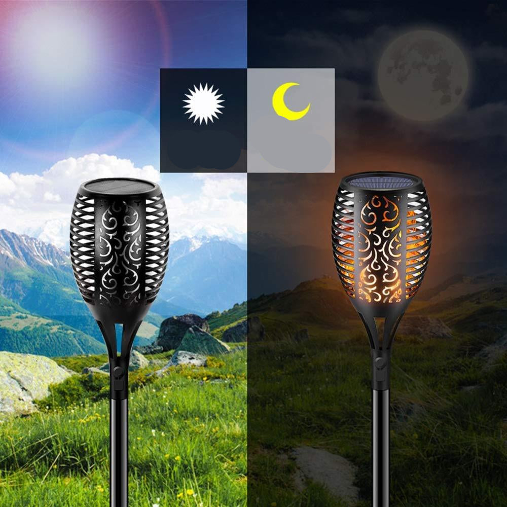 SolarFlame – Bougies solaires LED d'extérieur avec capteur marche et arrêt automatique