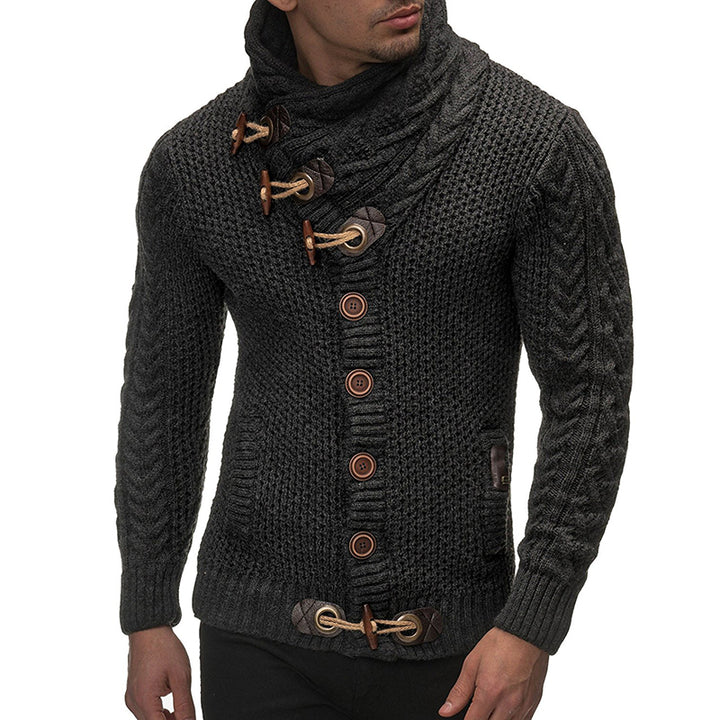 Kristian - Pull à col roulé avec boucles et poches