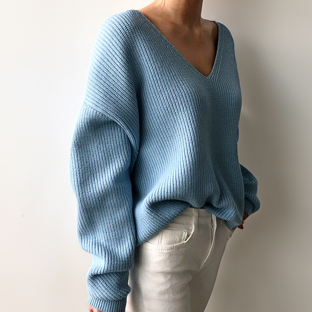 Emma - Pull douillet à col en V