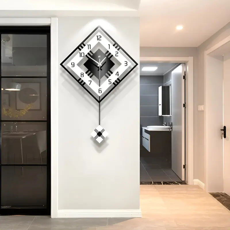 Horloge murale carrée simple TimelessSquare