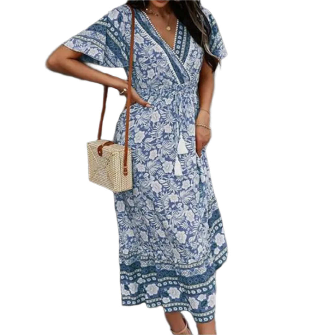 Robe Maxi d'été Luna Bohème pour Femmes