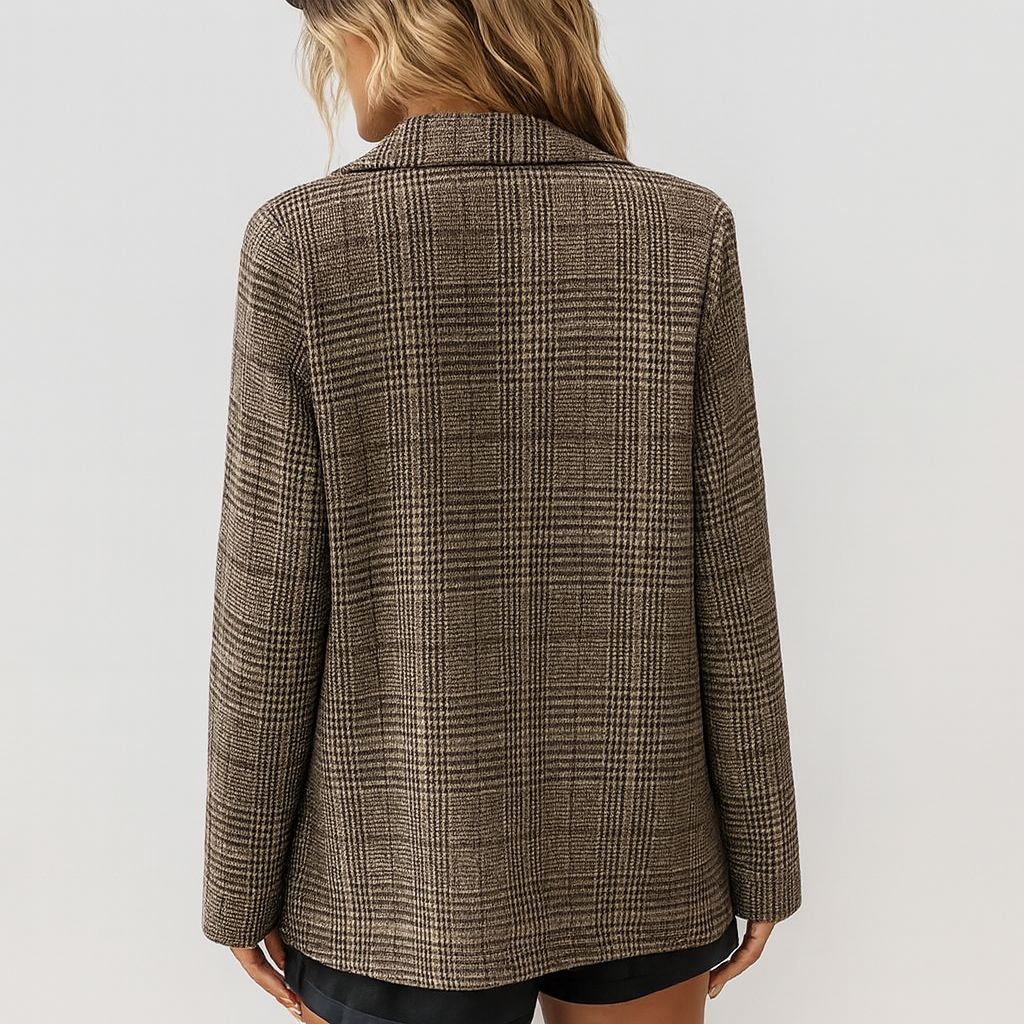 Velliora | Blazer en tweed élégant pour grande taille