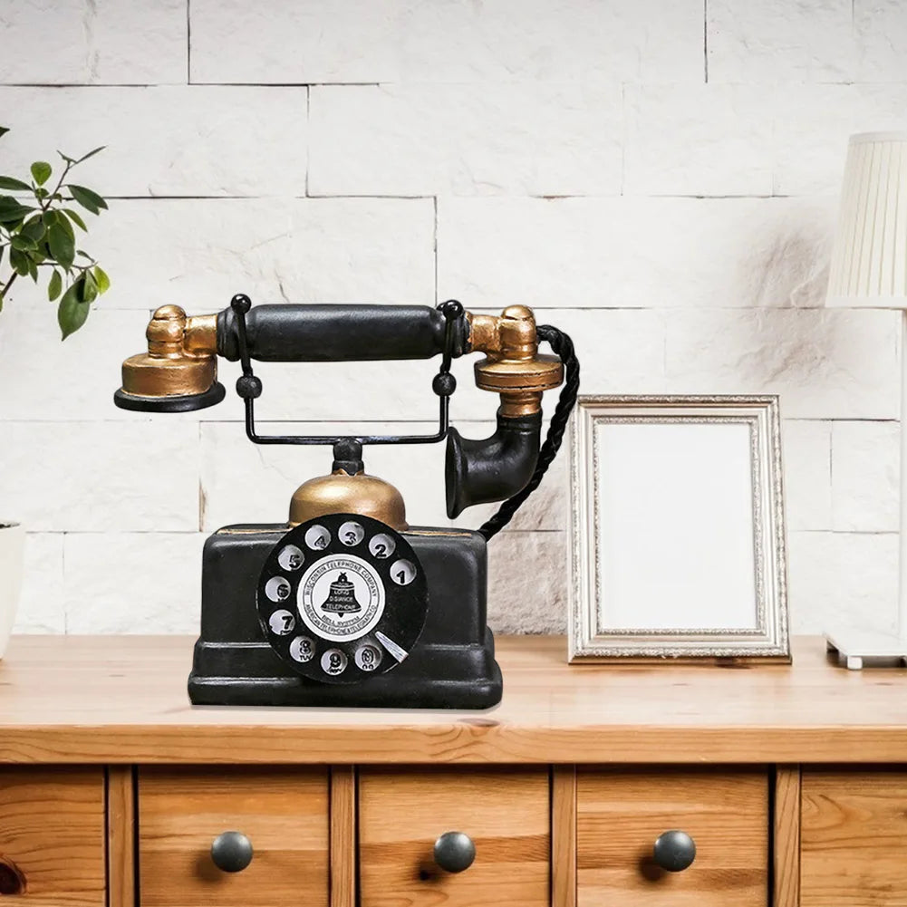 VintageDial – Réplica décorative de téléphone à cadran rotatif antique