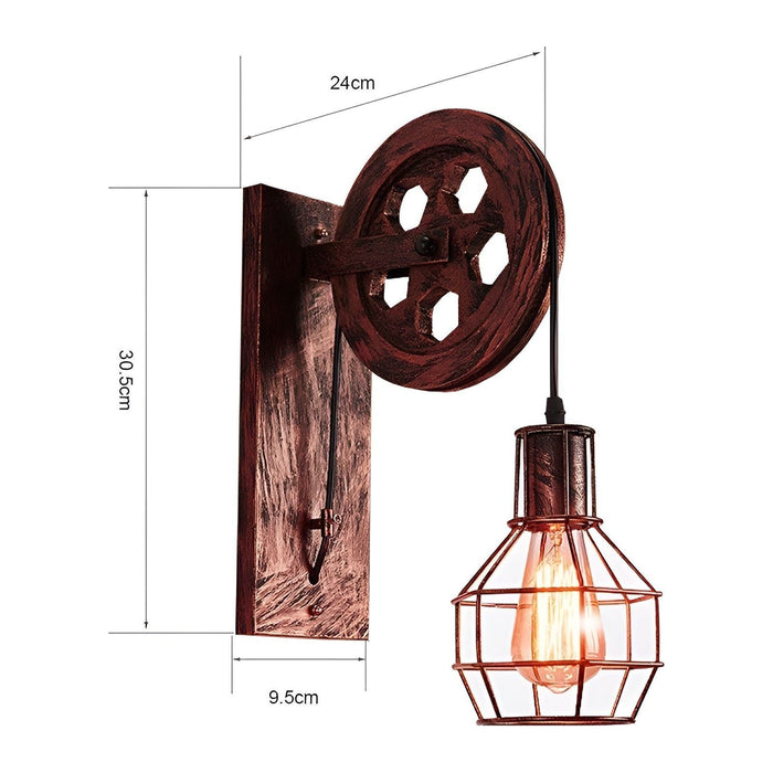 Applique LED de style industriel