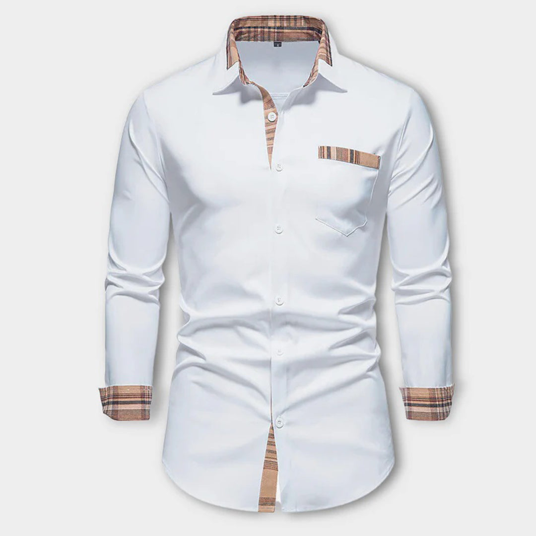 Noah - Chemise décontractée à manches longues avec boutons et poches