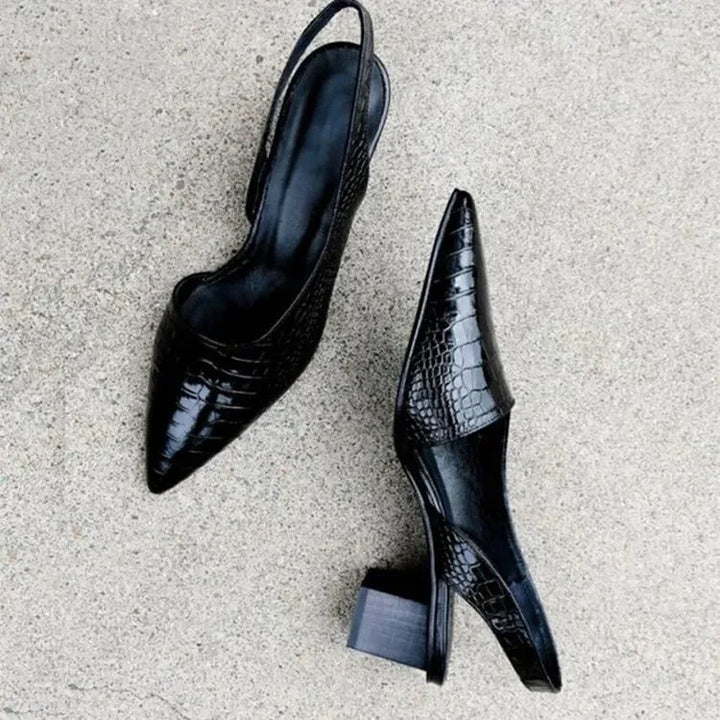 Malene - Chaussures à talon ouvert décontractées avec semelle antidérapante