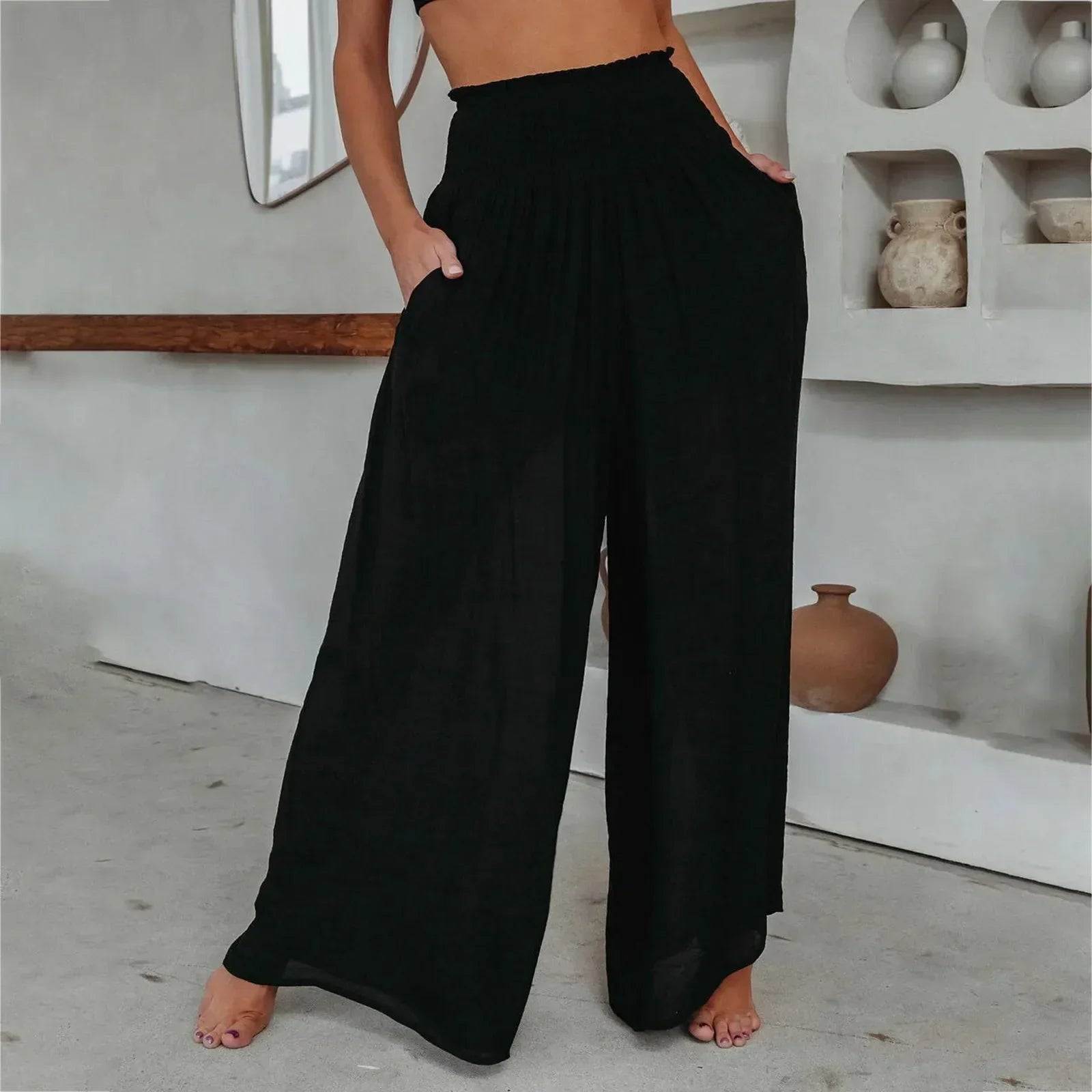 Lera Soft | Pantalon stylé taille haute