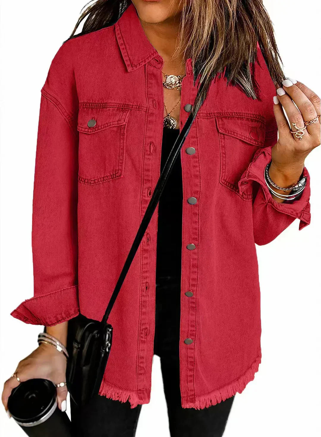 Veste en jean classique pour femmes pour tous les jours