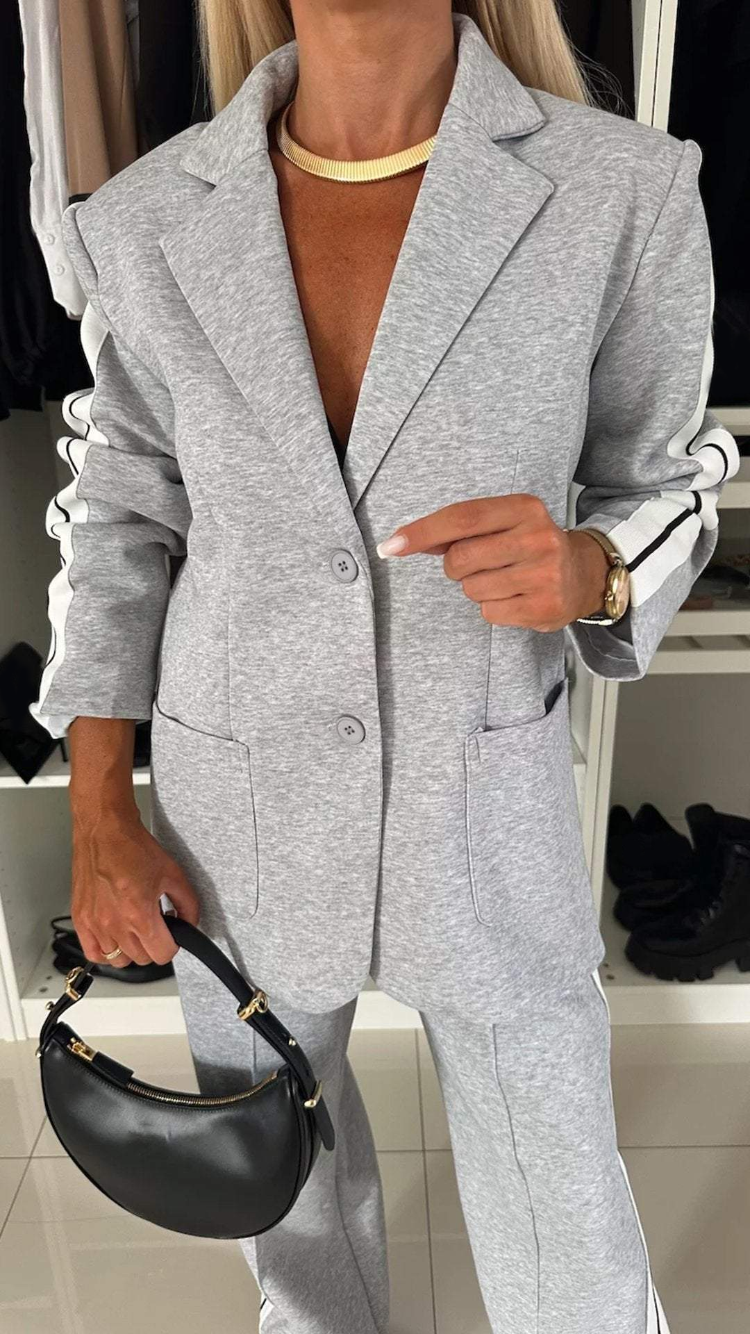 Silvia | Manteau décontracté et pantalon large pour une sophistication sans effort