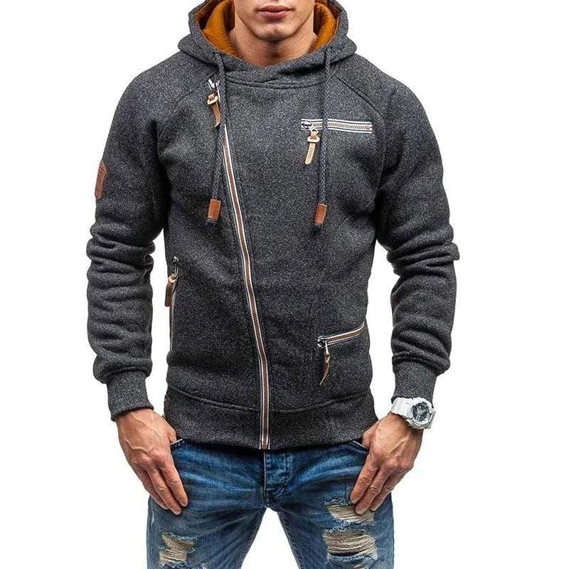 Loui - Sweat à capuche avec zip et plusieurs poches