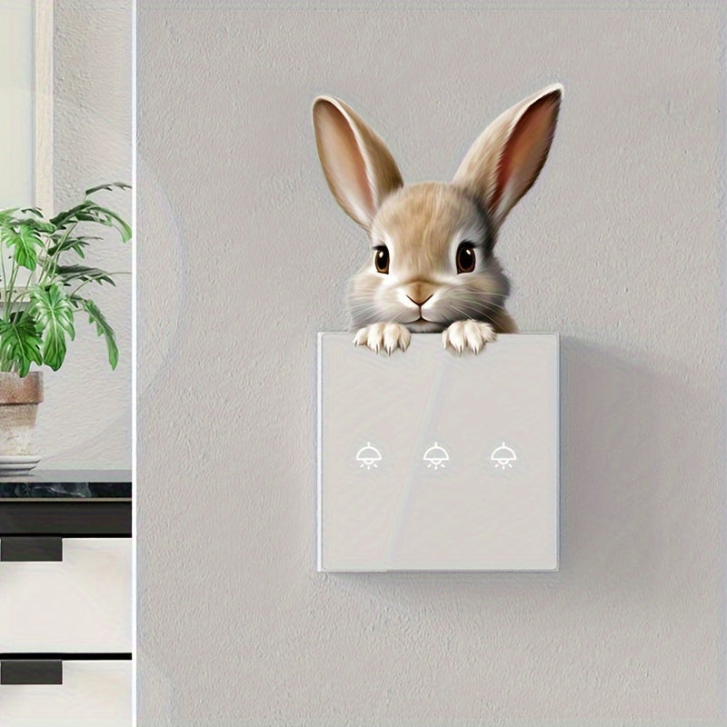 Autocollants muraux de jolis lapins