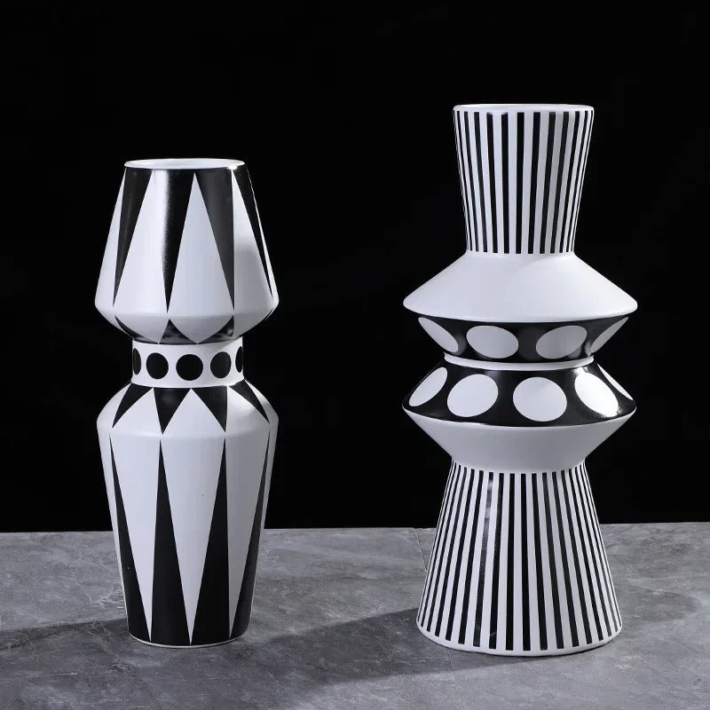 Vase géométrique moderne