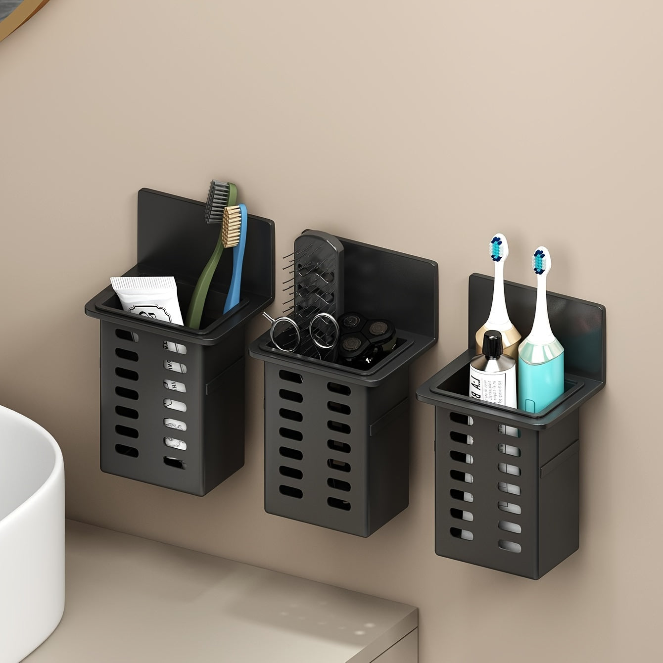 Étagère murale multifonctionnelle pour salle de bain et cuisine