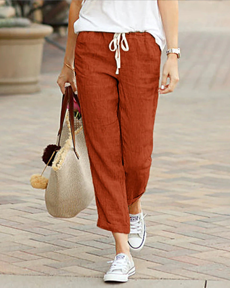 Pantalons Relaxed Alma avec Taille Ajustable