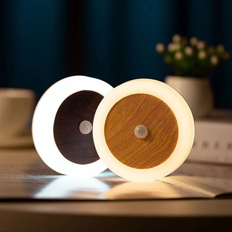 Lampe LED ronde à capteur moderne