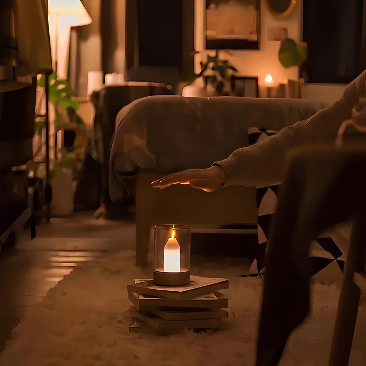 GlowFlicker - Lampe LED réaliste avec effet de flamme