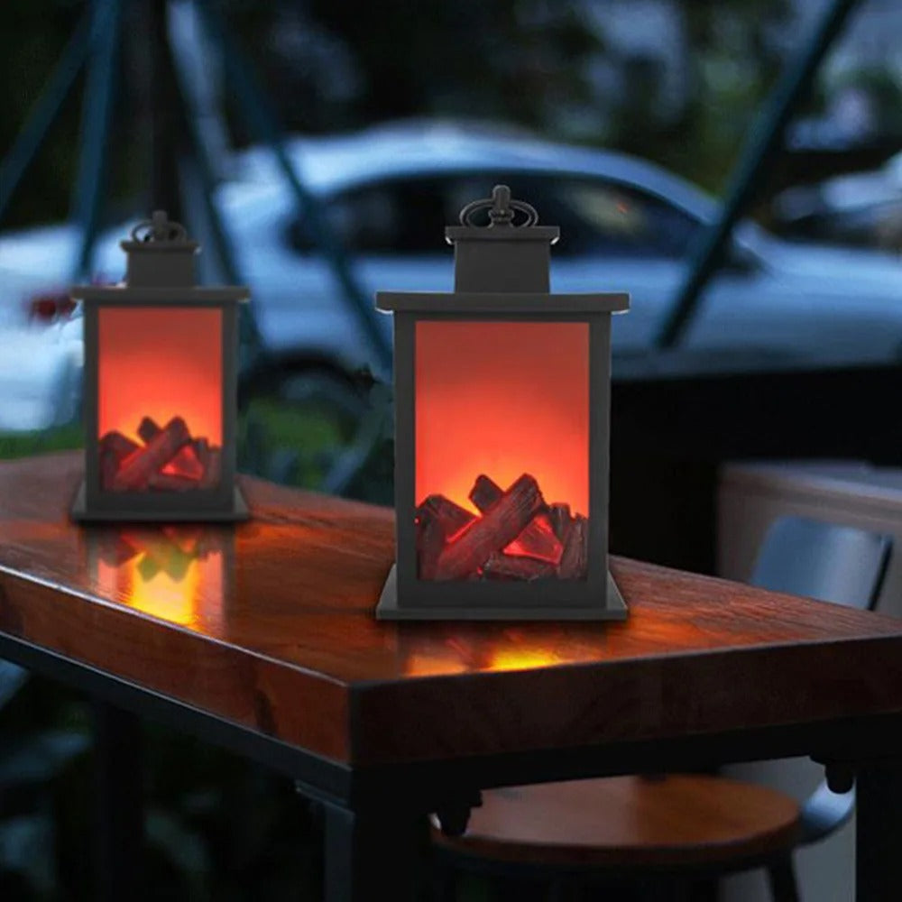 Lampe lanterne réaliste sans flamme