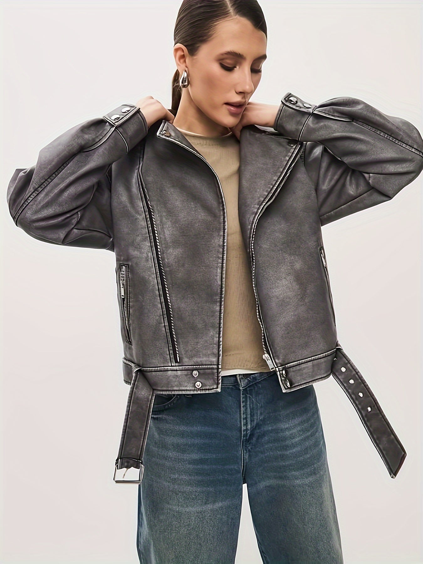 Lavina - Veste classique avec revers et bord stylé