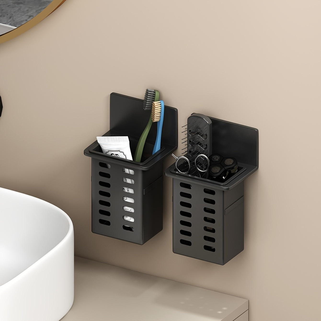 Étagère murale multifonctionnelle pour salle de bain et cuisine