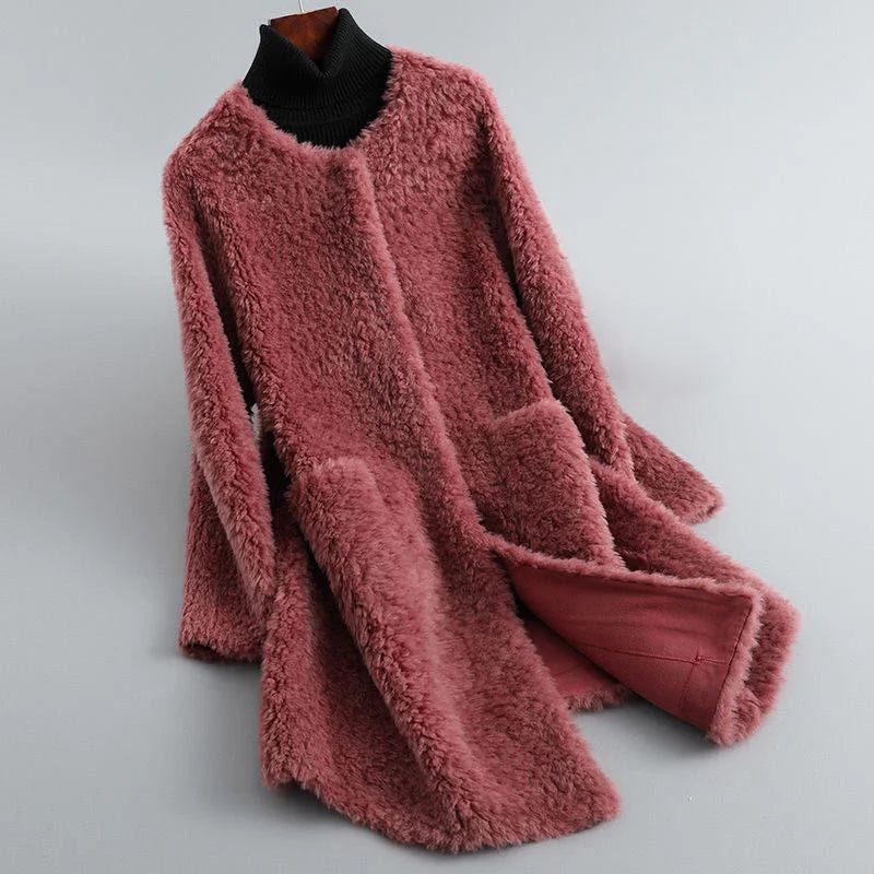 Vera - Veste en peluche à manches longues avec poches