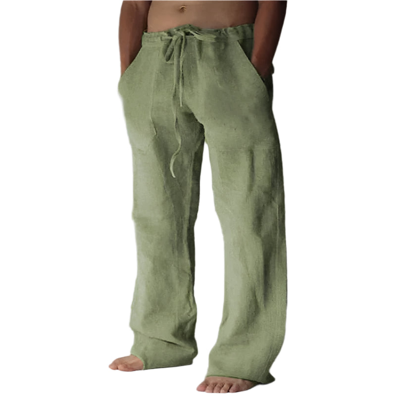 Rodulf - Pantalon décontracté à cordon de serrage et poches latérales pour homme