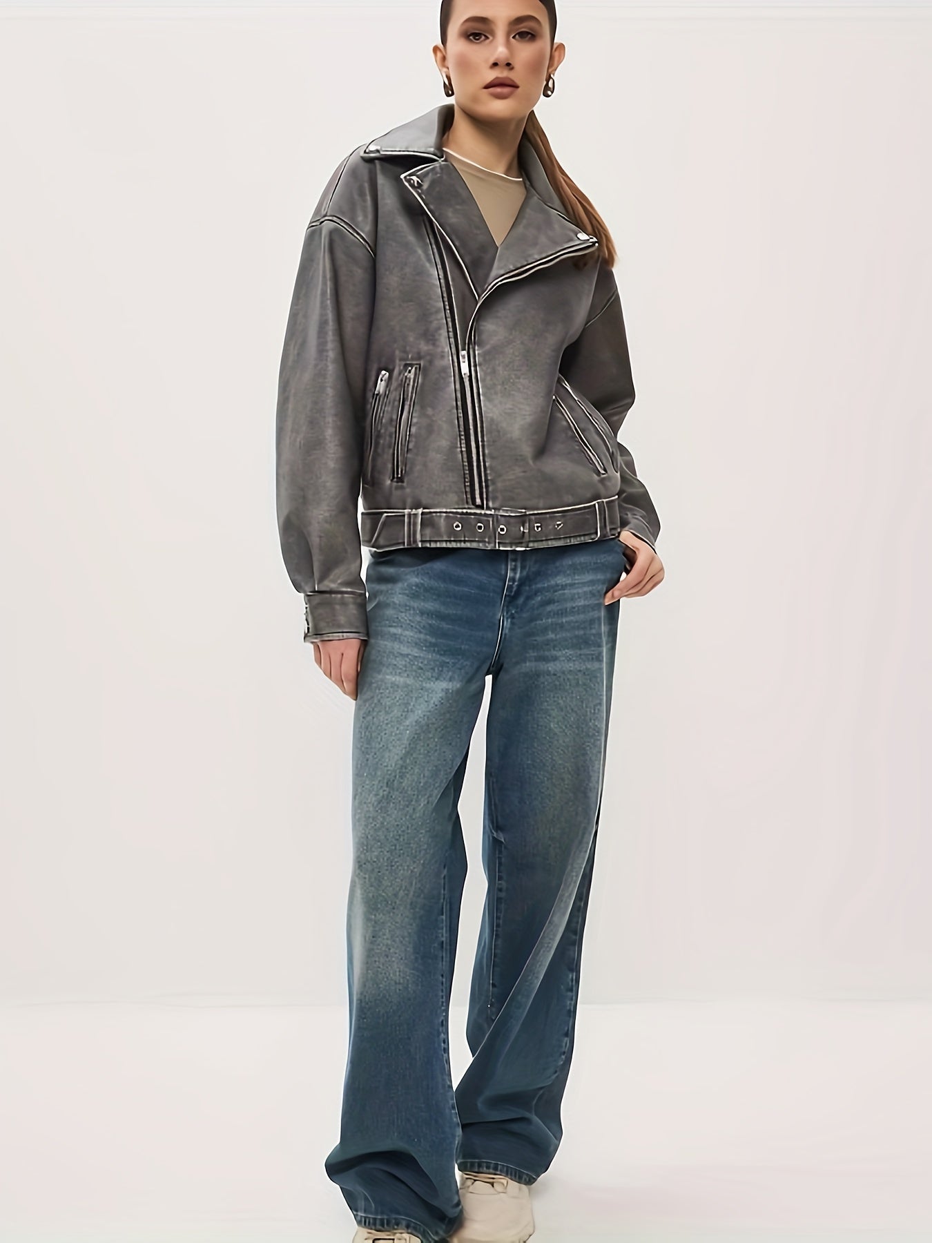 Lavina - Veste classique avec revers et bord stylé