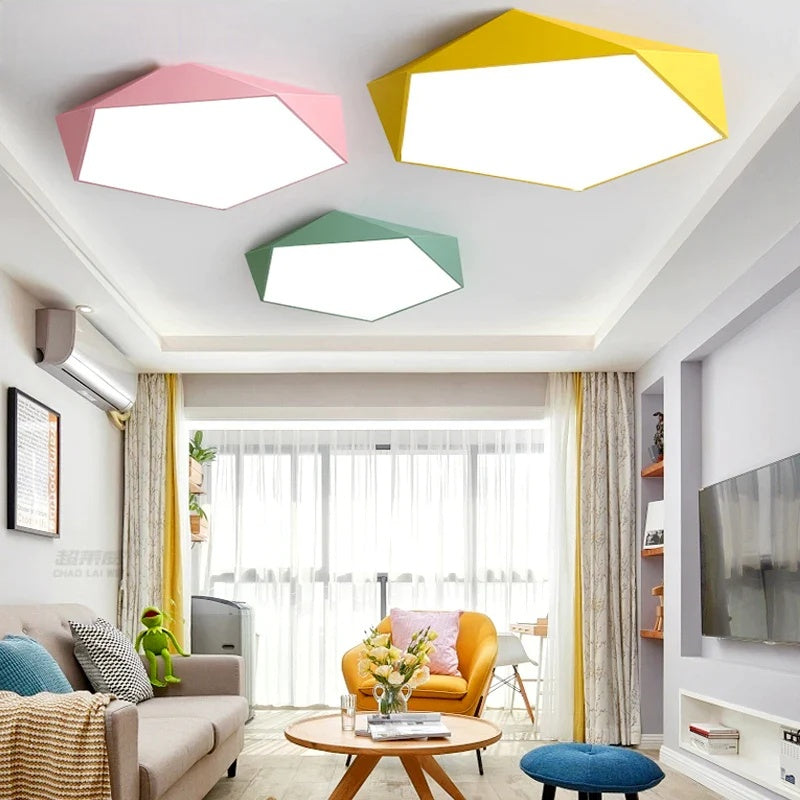 Lampe de loft moderne HexaGlow – Design élégant et unique