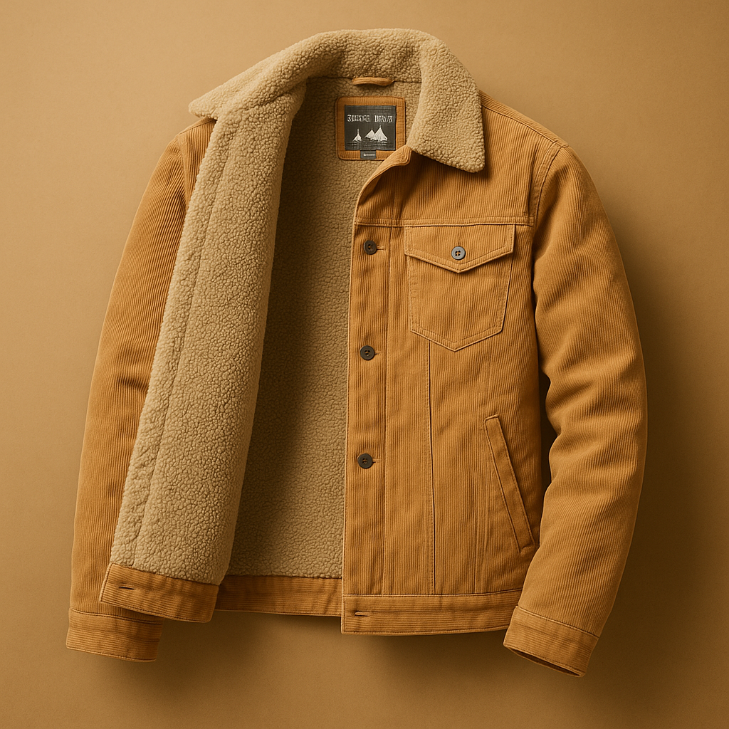 Veste en velours pour homme à coupe moderne | Daan