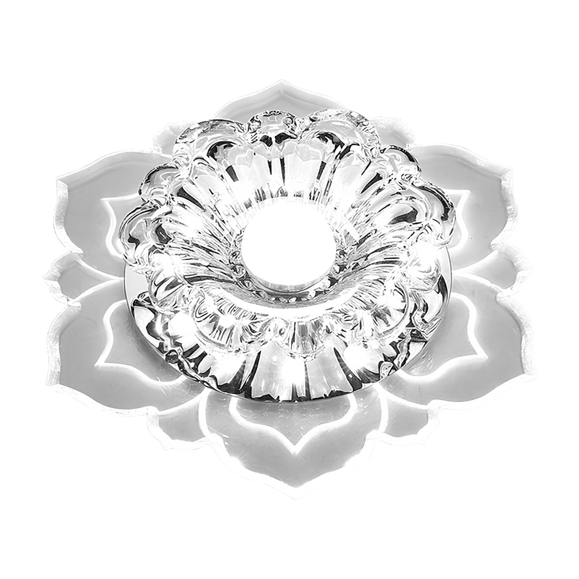 FloraGlow – Élégante lampe en cristal avec design floral et éclairage enchanteur
