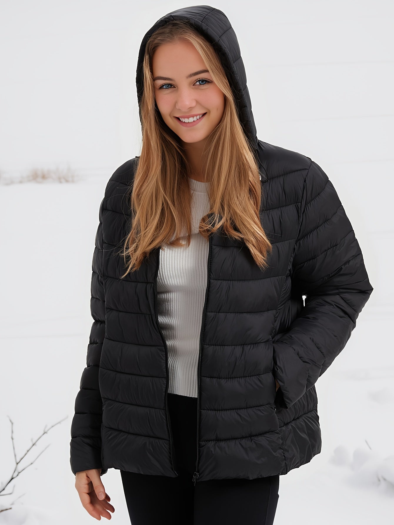 Emilie - Veste chaude avec capuche et fermeture éclair