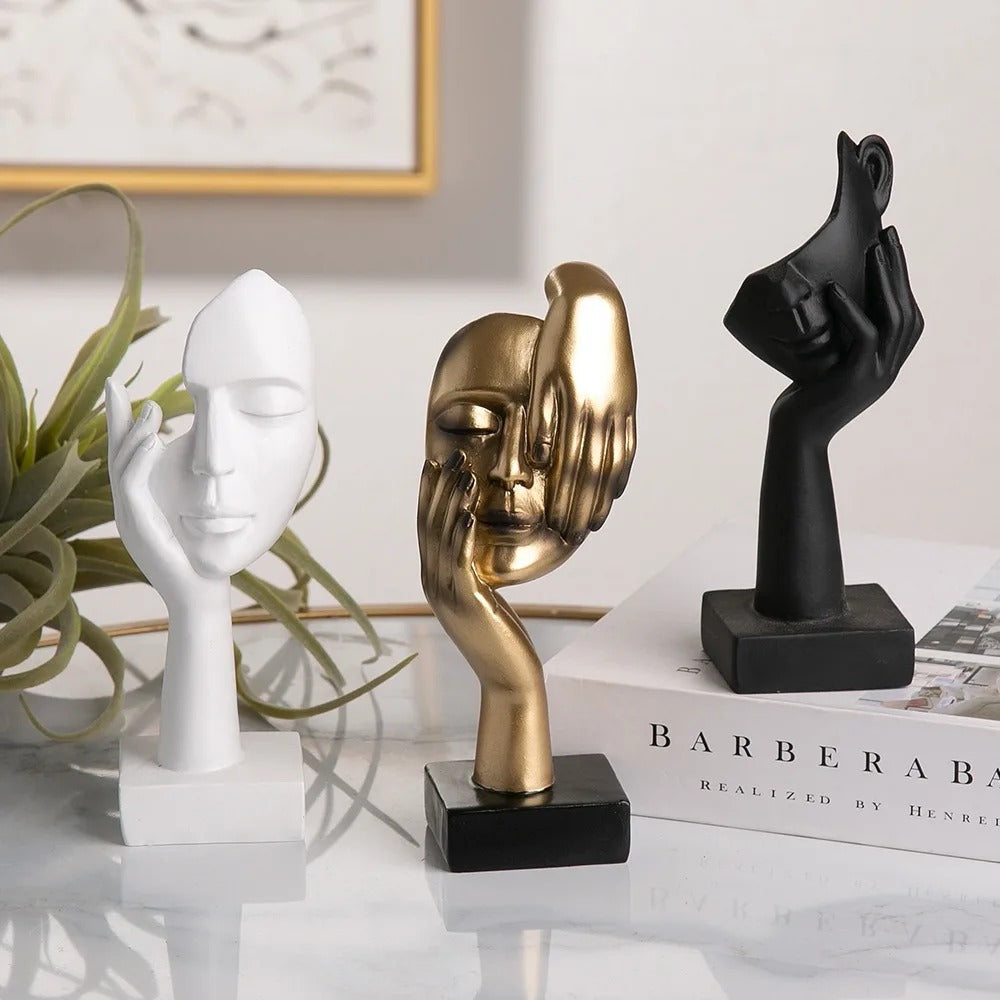 NordicMuse - Sculpture de visage abstrait