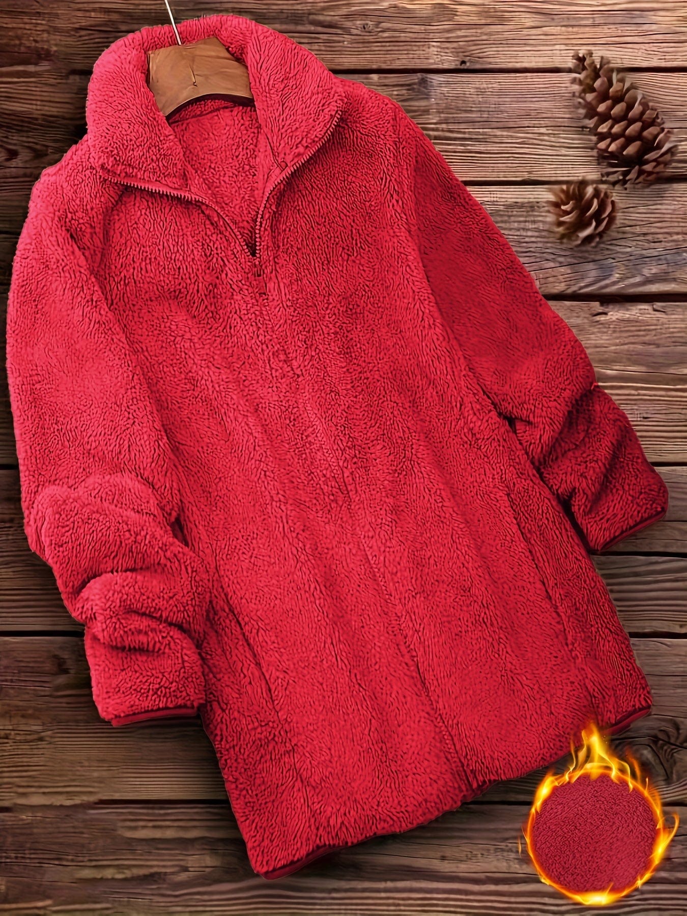 Manteau en fourrure Amelia avec fermeture éclair