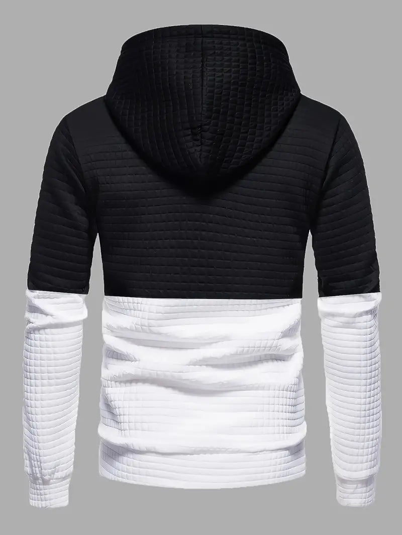Veste à capuche Rogger noire et blanche