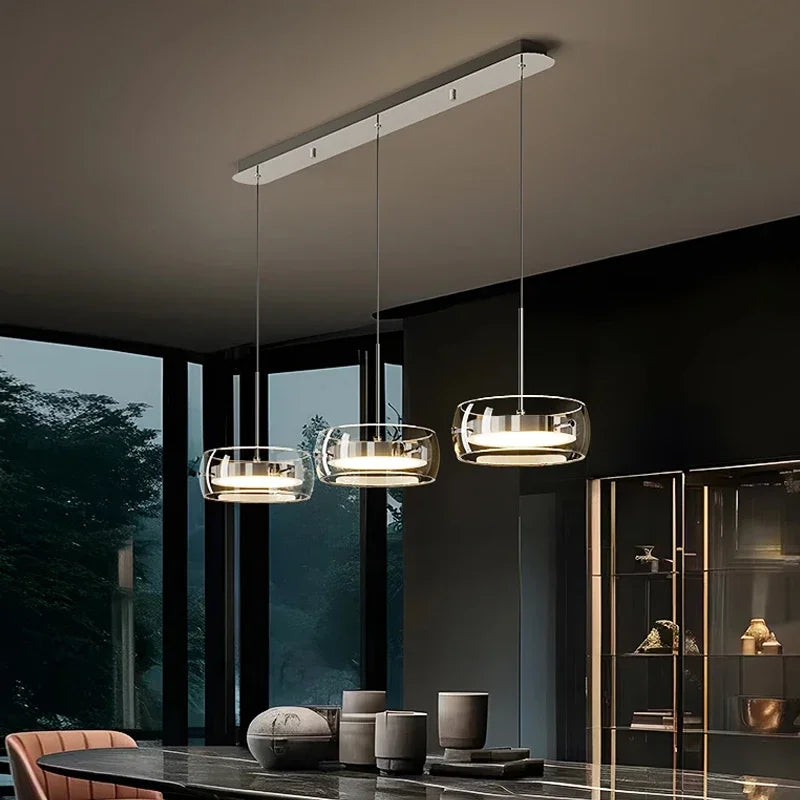 SmokeAura - Pendentif en verre fumé moderne