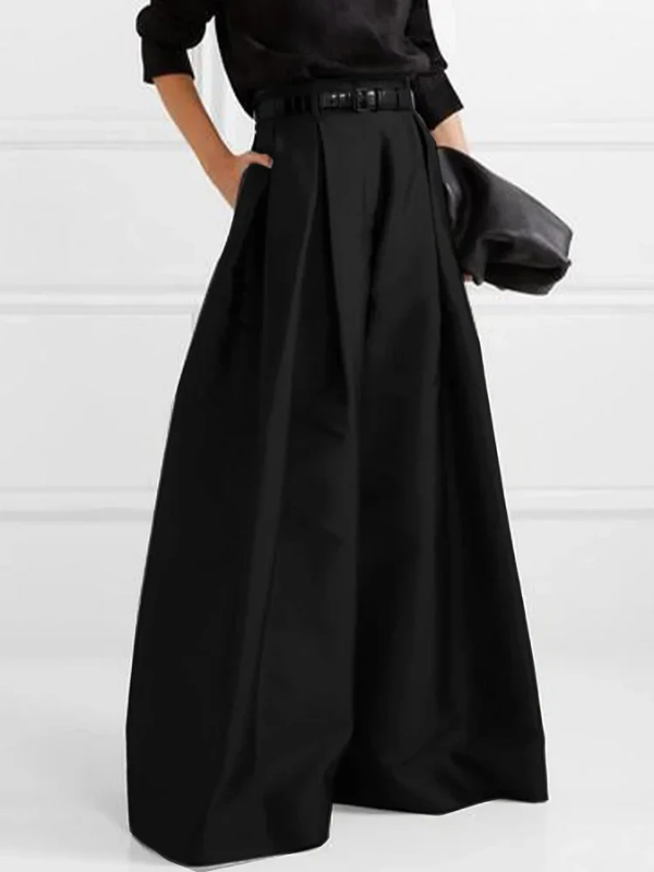 Eva - Pantalons plissés taille haute élégants avec jambes larges