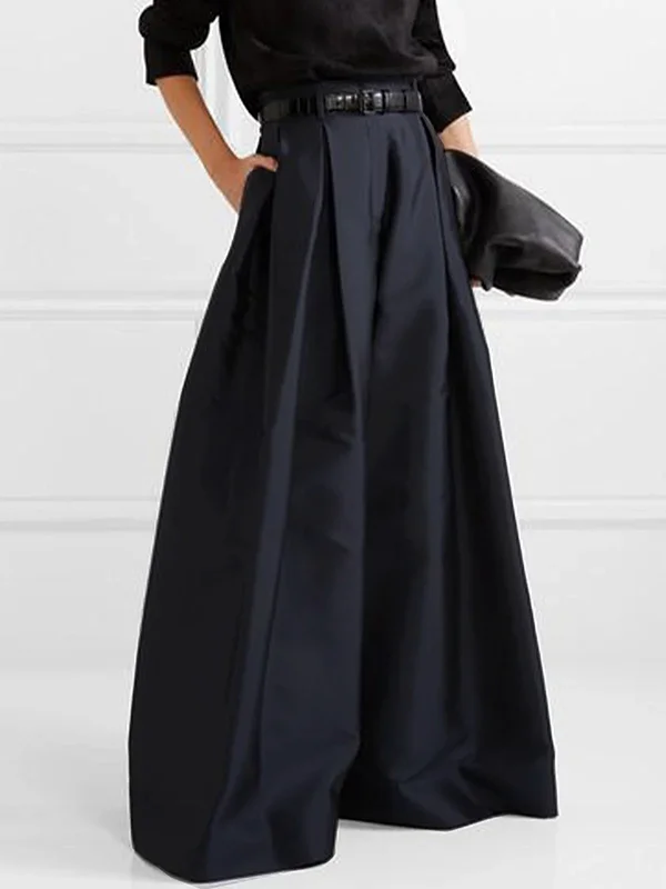 Eva - Pantalons plissés taille haute élégants avec jambes larges