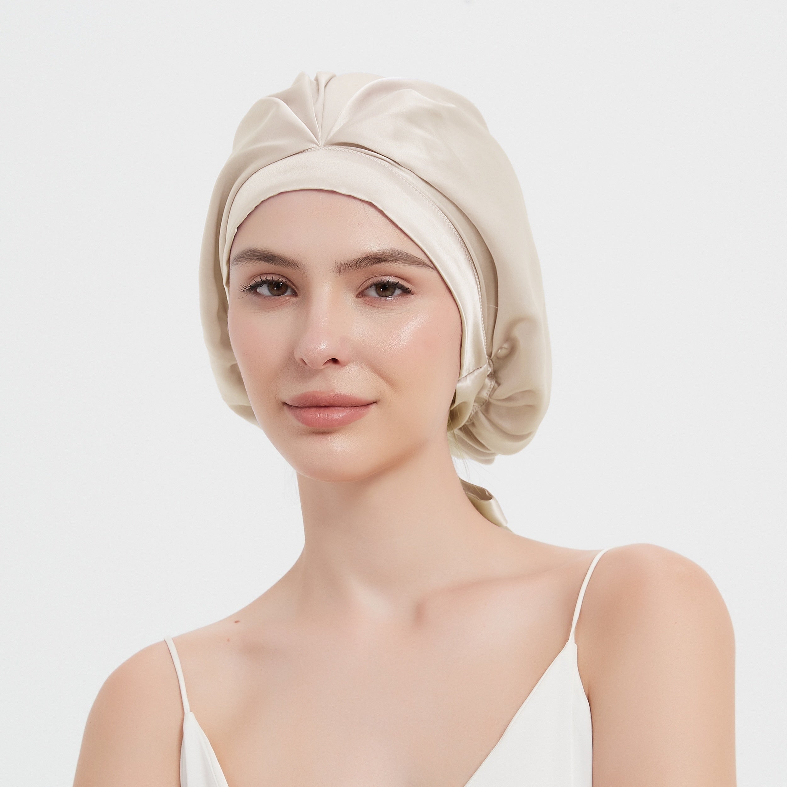 Cate | Bonnet de sommeil léger plissé