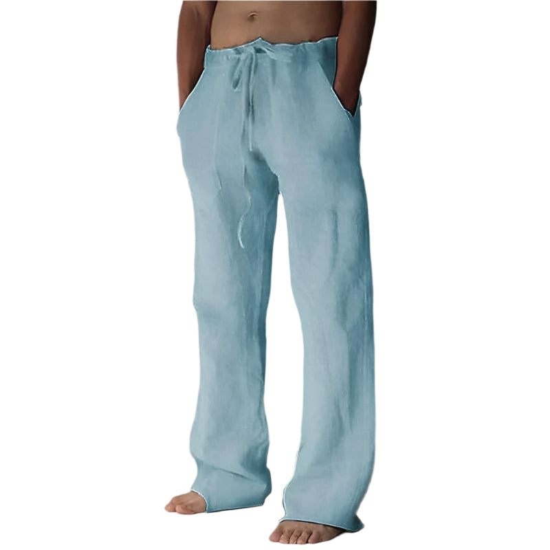 Rodulf - Pantalon décontracté à cordon de serrage et poches latérales pour homme