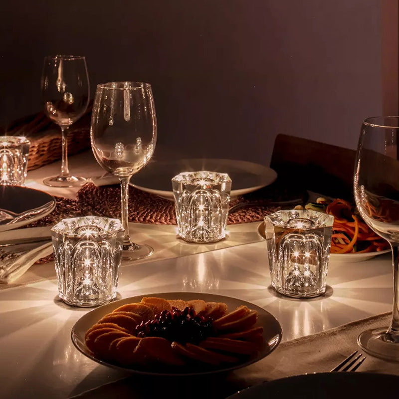 Lunara - Lampe de table LED sans fil en cristal