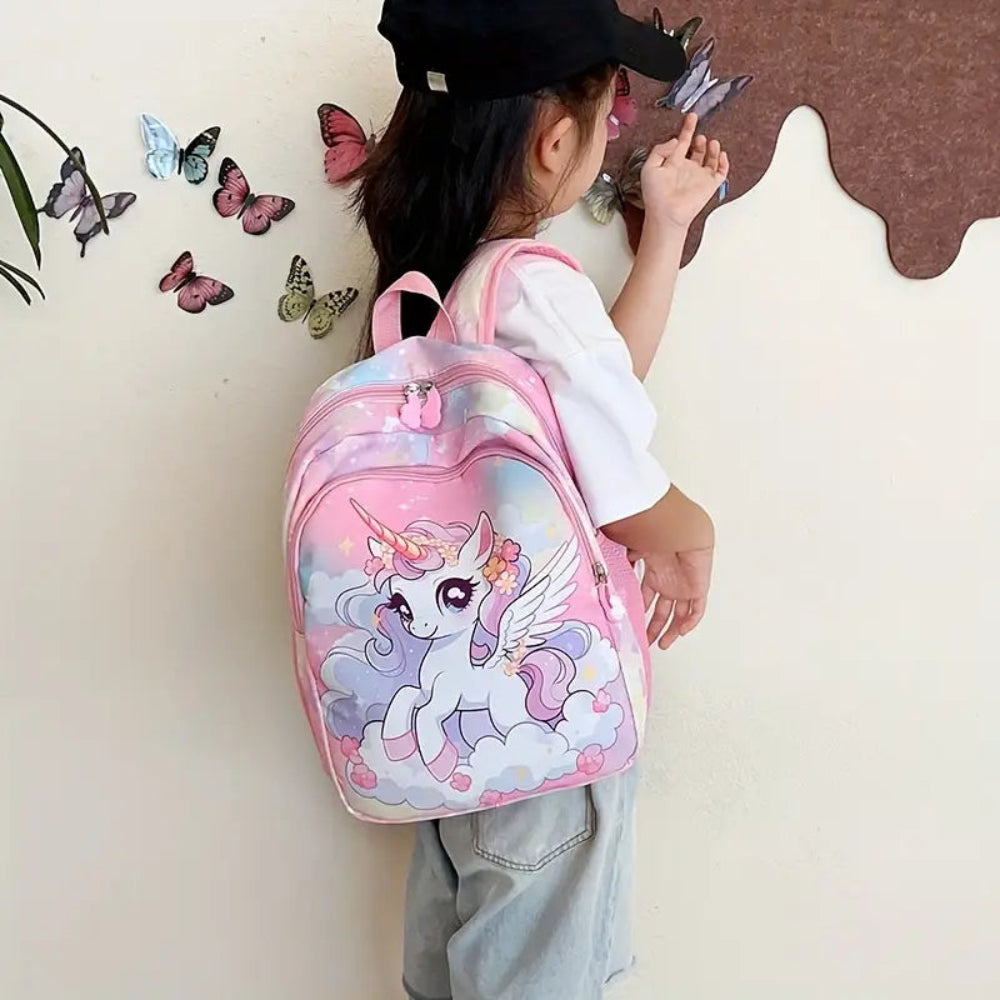 Sac à dos Princesses 2025 pour filles – Sac léger et pliable avec un joli motif de nuages
